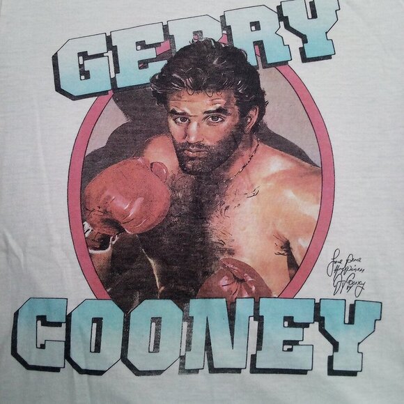 Vintage 80s Gerry Cooney Boxing T-Shirt - Picture 1 of 6